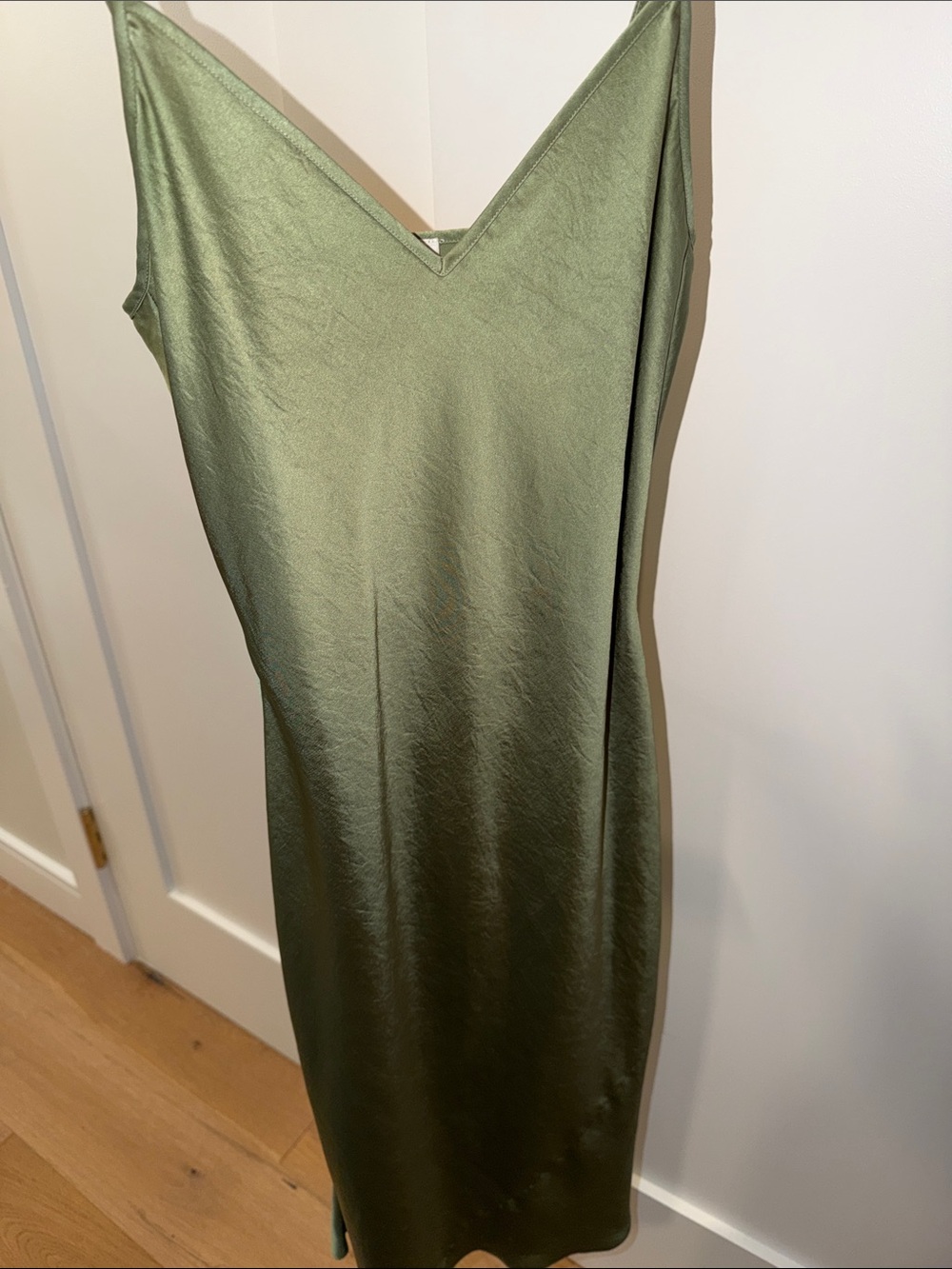 Wilfred Olive Slip Midi Dress